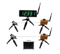 BJdfgE Timer Wireless Dual Race for Sprint, Pattinaggio a rotelle, Pista, Corsa, Ciclismo e cronometraggio in Moto con Timer InfrareRace(Green)