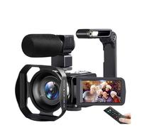 BJdfgE Videocamera 8K, videocamera digitale da 64 MP, zoom 18X, portatile con touch screen LCD 3 pollici(NO Card,1B)