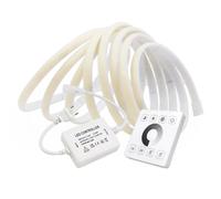 BJdfgE Wall Touch COB LED Neon Strip Light Wifi Bluetooth 23key Telecomando Dimmer Kit di alimentazione 5m 10m 20m 40m 0. 240LED/m Flex(Warm White,Wall Touch Kit,13m)