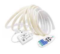 BJdfgE Wall Touch COB LED Neon Strip Light Wifi Bluetooth 23key Telecomando Dimmer Kit di alimentazione 5m 10m 20m 40m 0. 240LED/m Flex(Natural White,Wifi 23key Kit,14m)