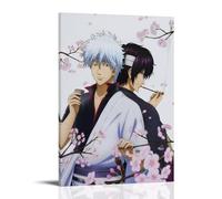 BJHIHSX Gintama - Poster decorativo da parete su tela, motivo: due coppie di vecchi nemici, poster decorativo moderno per camera da letto, per camera da letto, 60 x 90 cm