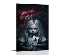 BJHIHSX Poster decorativo da parete con personaggi del film Alice nel paese delle meraviglie, stampa artistica su tela, poster decorativo moderno per la camera da letto, 30 x 45 cm