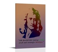 BJHIHSX Poster decorativo da parete su tela con citazione di Sir Isaac Newton, stampa moderna per camera da letto, per camera da letto, 30 x 45 cm