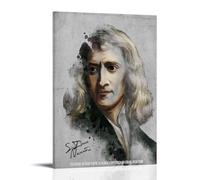 BJHIHSX Poster decorativo da parete su tela con citazioni di Sir Isaac Newton, poster decorativo moderno per la camera da letto, 40 x 60 cm
