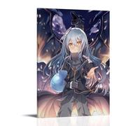 BJHIHSX Poster decorativo da parete su tela con immagine di Rimuru con il personaggio dei manga, stampa artistica moderna su tela, poster decorativo per la camera da letto, 20 x 30 cm