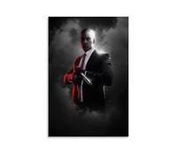 BJHIHSX Poster decorativo da parete su tela, motivo: agente Hitman 47, protagonista maschile di Fanart, poster decorativo moderno per la camera da letto, per la famiglia e la camera da letto, 20 x 30