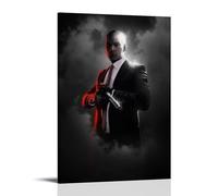 BJHIHSX Poster decorativo da parete su tela, motivo: agente Hitman 47, protagonista maschile di Fanart, poster decorativo moderno per la camera da letto, per la famiglia e la camera da letto, 20 x 30