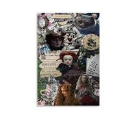 BJHIHSX Poster decorativo da parete su tela, motivo: Alice nel paese delle meraviglie, stampa moderna, per camera da letto, 20 x 30 cm