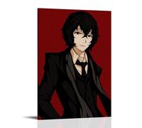 BJHIHSX Poster decorativo da parete su tela, motivo anime Bungo Stray Dogs con Osamu Dazai, poster decorativo moderno per la camera da letto, 40 x 60 cm