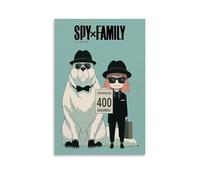 BJHIHSX Poster decorativo da parete su tela, motivo anime, con personaggi di Anya Forger e Bond Forger, motivo: famiglia Spy X, poster decorativo moderno, per camera da letto, 30 x 45 cm