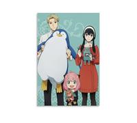 BJHIHSX Poster decorativo da parete su tela, motivo: famiglia Spy X, motivo anime con personaggi di Spy X, stampa moderna, poster decorativo per camera da letto, 50 x 75 cm