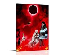 BJHIHSX Poster decorativo da parete su tela, motivo: Fire Force Season 2, stampa artistica moderna, per camera da letto, per camera da letto, 60 x 90 cm
