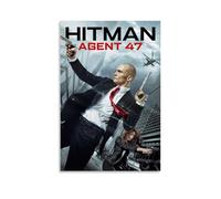 BJHIHSX Poster decorativo da parete su tela, motivo: Hitman Agent 47, protagonista maschile del film, poster decorativo moderno per la camera da letto, per la famiglia e la camera da letto (50 x 75 cm