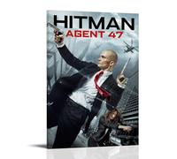 BJHIHSX Poster decorativo da parete su tela, motivo: Hitman Agent 47, protagonista maschile del film, poster decorativo moderno per la camera da letto, per la famiglia e la camera da letto (50 x 75 cm