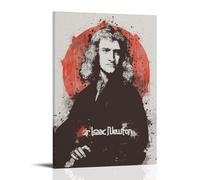 BJHIHSX Poster decorativo da parete su tela, motivo Sir Isaac Newton, stampa moderna per camera da letto, per camera da letto, 50 x 75 cm