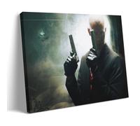 BJHIHSX Stampa artistica da parete su tela, motivo: Hitman Agent 47 personaggi protagonisti dei fan art, poster decorativo moderno per camera da letto, per camera da letto, 50 x 75 cm