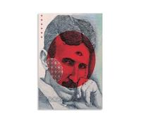 BJHIHSX Stampa artistica da parete su tela, motivo: Inventor Nikola Tesla, poster decorativo moderno per camera da letto, 60 x 90 cm