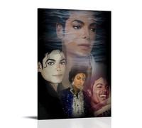 BJHIHSX Stampa artistica da parete su tela, motivo: Michael Jackson Singer Collection, poster decorativo moderno per camera da letto, per camera da letto, 60 x 90 cm