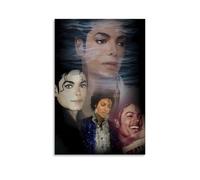 BJHIHSX Stampa artistica da parete su tela, motivo: Michael Jackson Singer Collection, poster decorativo moderno per camera da letto, 50 x 75 cm