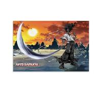 BJHIHSX Stampa artistica da parete su tela, poster decorativo con samurai afro, poster decorativo moderno per camera da letto, 30 x 45 cm