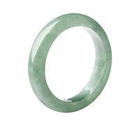 BJIMIDTI Anello in giada verde chiaro naturale (taglia: 3-13), anello sottile in giada verde di grado A per le donne 100% vera pietra giada anello semplice gemma anello regalo gioielli, SIZE 4, Pietra