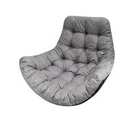 Bjird Cuscino per poltrona sospesa, cuscino per altalena sospesa in polyrattan e rattan, cuscino per cestino sospeso, in grafite ecologica