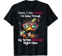 bjk3R4Y Sorry I Am Cranky I'm Going Through My Terrible Seventies T-Shirt
