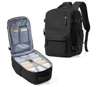 BJLFS Borse da Cabina per Ryanair 40×20×25 Bagaglio a Mano Easyjet Borsa Zaino da Viaggio, Zaino da trekking,Zaino Casual per laptop,Nero gioventù
