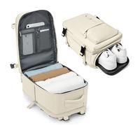 BJLFS Borse da Cabina per Ryanair 40×20×25 Bagaglio a Mano Easyjet Borsa Zaino da Viaggio, Zaino da trekking,Zaino Casual per laptop,Beige