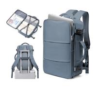 BJLFS Borse da Cabina per Ryanair 40×20×25 Bagaglio a Mano Zaino Borsa Zaino da Viaggio aere,Zaino Easyjet,Zaini Casual per laptop da 14 pollici per scuola,Grigio Blu