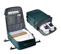 BJLFS Borse da Cabina per Ryanair Bagaglio a Mano Zaino Borsa Zaino da Viaggio aere,Zaino Easyjet 45×36×20,Zaini Casual per laptop da 14 pollici per scuola,Blu Pavone Leggero L