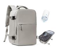 BJLFS Zaino da viaggio aereo Bagaglio a mano con Pompa per Sottovuoto Borse da Cabina per Ryanair 40x20x25 Airback con compressione sottovuoto,Zaino Casual per laptop da 14 pollici per Viaggi