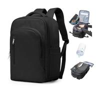 BJLFS Zaino Ryanair 40x30x20 Sottovuoto con Pompa Zaino da Viaggio Ryanair 40x20x25 Borse da Cabina per Wizzair Bagaglio a mano Easyjet 45x36x20 Sottovuoto Zaino Casual per Laptop 14 Pollici Nero