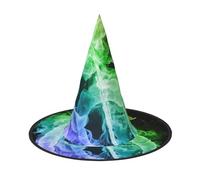 BJNGHKLN Colorato Note Musiche Stampa Halloween Cappello Strega Per Le Donne Cappello Del Partito Per Halloween Festività Cosplay Costume Ensemble
