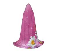 BJNGHKLN Halloween Piano Lunghezza Con Cappuccio Del Capo Daisy Stampa Lungo Con Cappuccio Mantello Per Teen