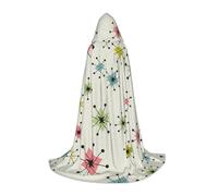 BJNGHKLN Halloween Piano Lunghezza Con Cappuccio Mantello Atomico Stelle Modello Stampa Lungo Con Cappuccio Mantello Per Teen