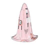BJNGHKLN Halloween Piano Lunghezza Con Cappuccio Mantello Llama Stampa Lungo Con Cappuccio Mantello Per Teen