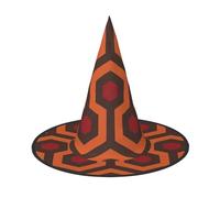 BJNGHKLN Shining Overlook Stampa Halloween Cappello Strega Per Le Donne Cappello Del Partito Per Halloween Festività Cosplay Costume Ensemble