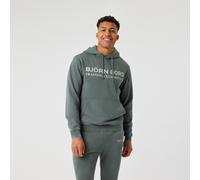 Björn Borg Classic Print Felpa con cappuccio Uomini - verde scuro