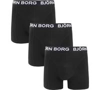 Björn Borg Cotton Stretch Boxer 3P Uomini Boxer Nero Confezione da 3 XL