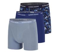 Björn Borg Cotton Stretch Boxer 3P Uomini in grigio-blu