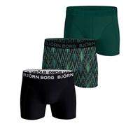 Björn Borg Cotton Stretch Boxer Confezione da 3 Uomini in nero