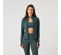 Björn Borg Full Zip Midlayer Giacca da allenamento Donna - verde scuro, Taglia: S