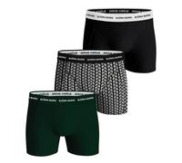 BJÖRN BORG Pantaloncini intimi sportivi verde scuro / nero / bianco Uomo BJÖRN BORG XXL