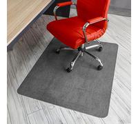 Björn&Schiller Tappetino protettivo per pavimento, 100 x 120 cm, grigio, antiscivolo, per sedia da ufficio, spessore: 4,5 mm, fondo adesivo