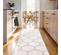 Björn&Schiller Tappeto passatoia 60 x 180 cm, antiscivolo, per corridoio, cucina, camera da letto e soggiorno, moderno tappeto lungo da cucina, beige