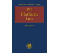 Björn Steinrötter EU Platform Law (Copertina rigida)