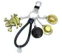 BJPERFMS Portachiavi One Piece, One Piece Portachiavi Anime, Luffy Portachiavi Cartone Animato, Keychain One Piece, Cartoon Portachiavi In Lega, Cosplay Anime Accessori, Collezione, Regalo per Fan