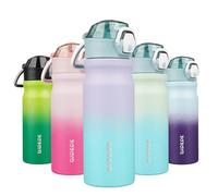 BJPKPK Oasis - Borraccia termica con cannuccia, 510 ml, riutilizzabile, in acciaio inox, con coperchio bloccabile a prova di perdite e maniglia per il trasporto, da 510 ml