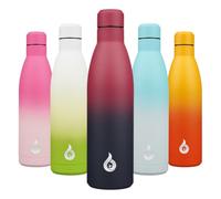 BJPKPK Tazza termica da 25 oz in acciaio inox, riutilizzabile, per bottiglia calda e fredda, incantevole nero rosso